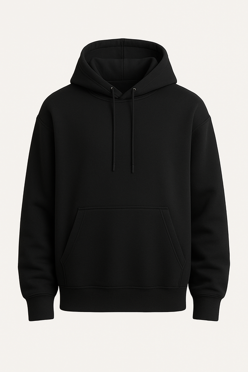 Basic Black Oversized Hoodie