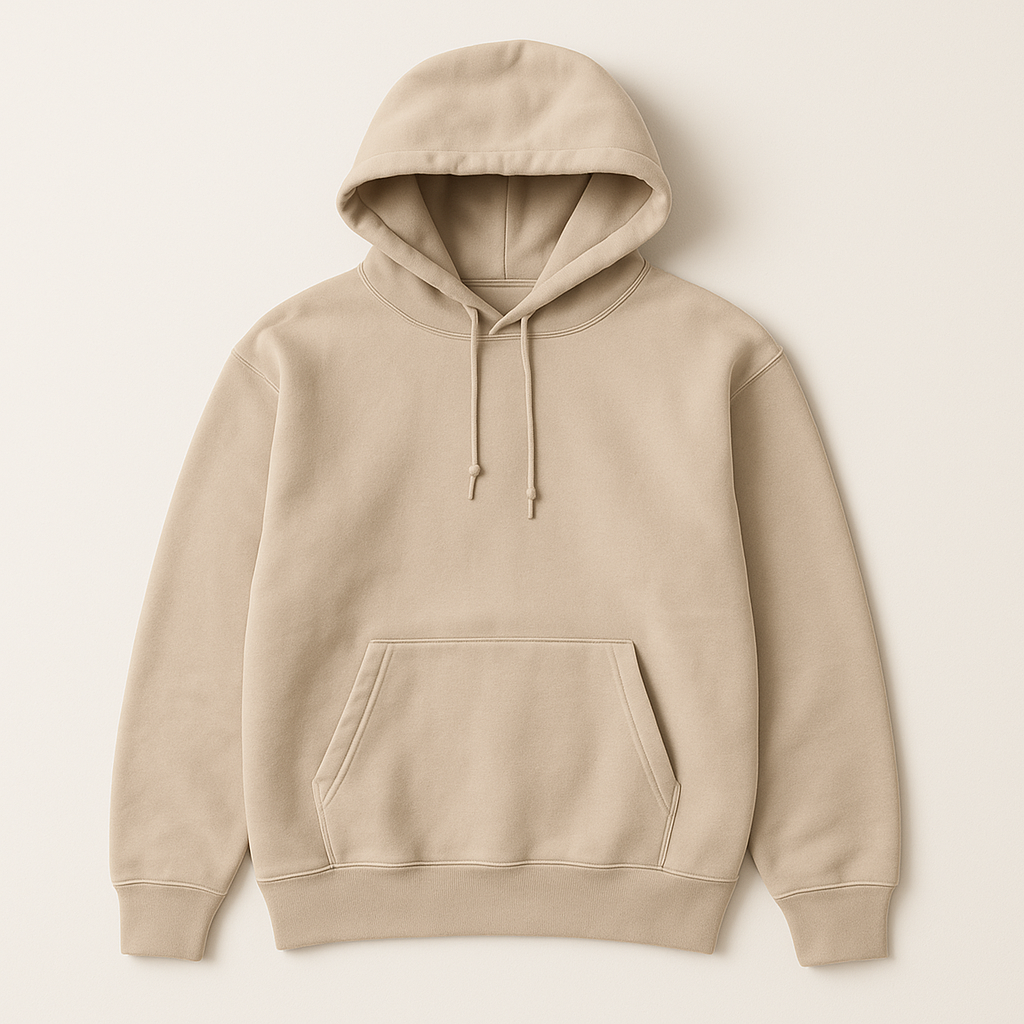 Basic Beige Oversized Hoodie