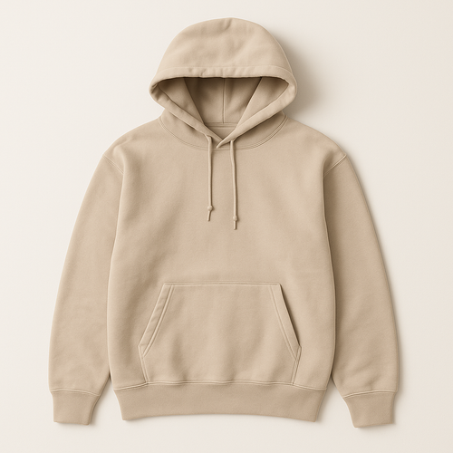 Basic Beige Oversized Hoodie