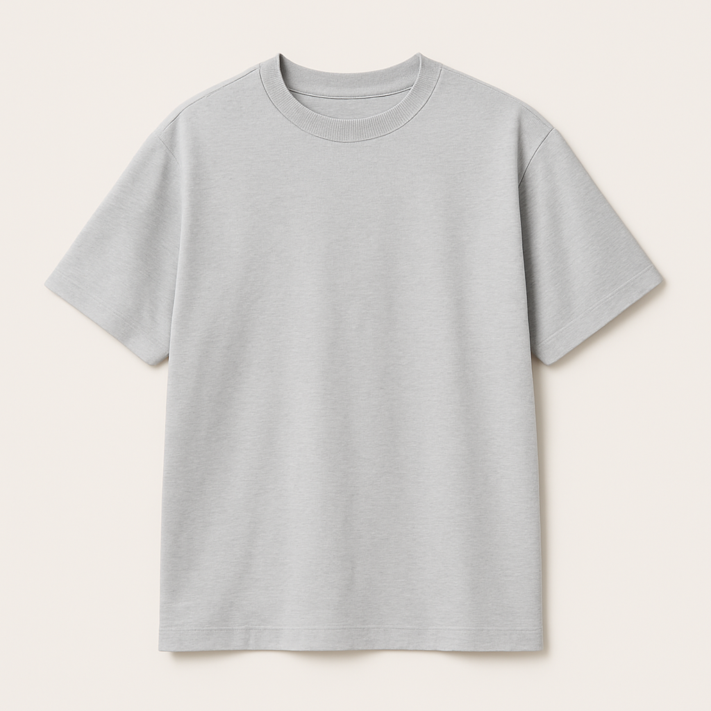 Basic Light Grey Oversized T-Shirt