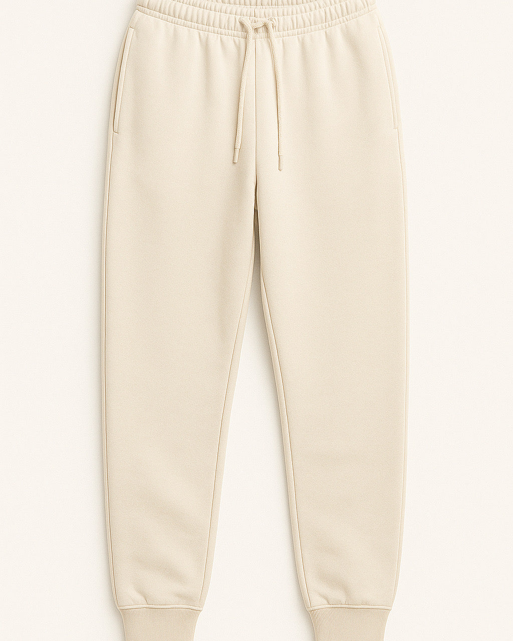 Basic Cream Oversized Joggers