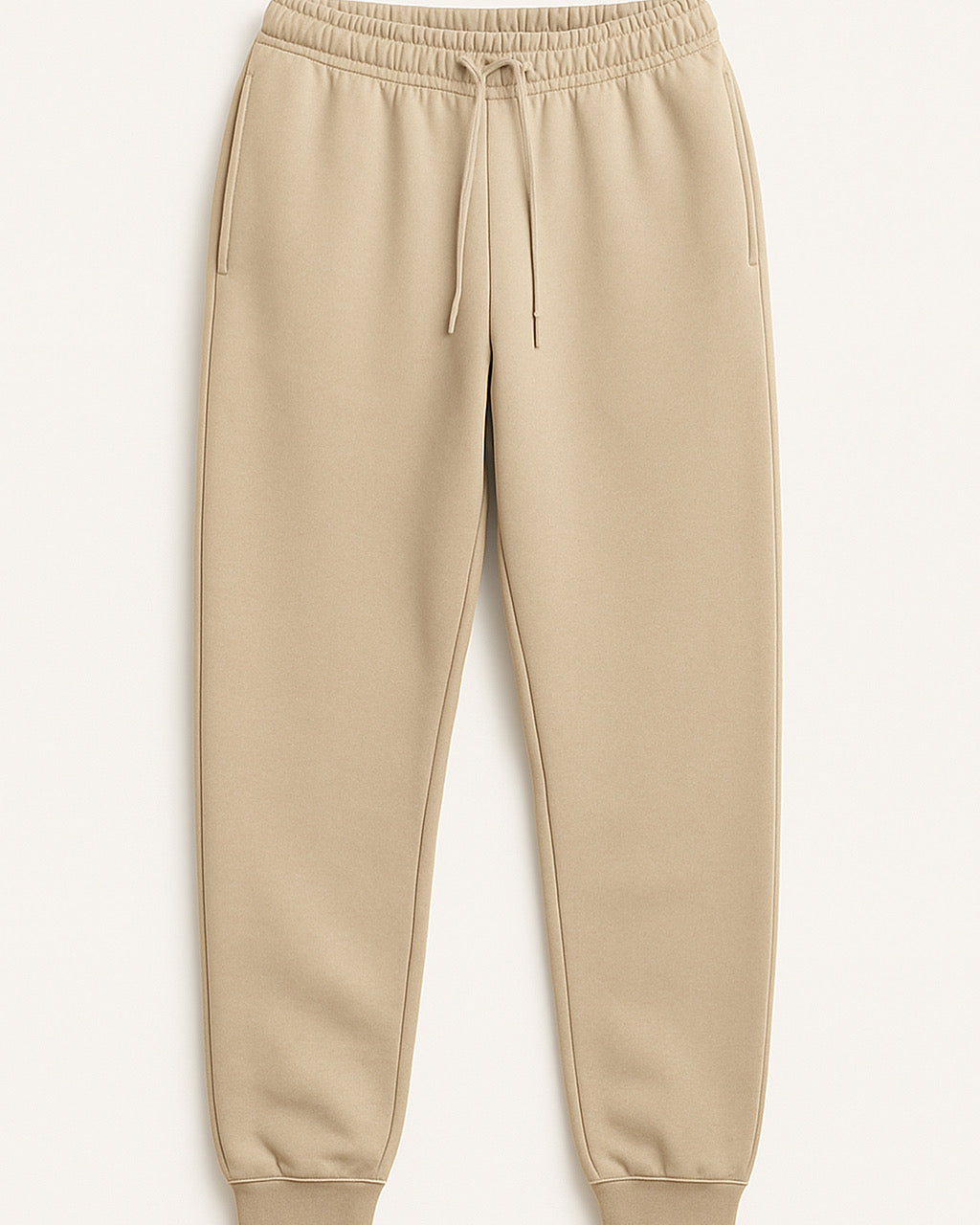 Basic Beige Oversized Joggers